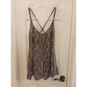 Women's Torrid Floral Print Pleated Tank Blouse Adjustable Straps Size 2X